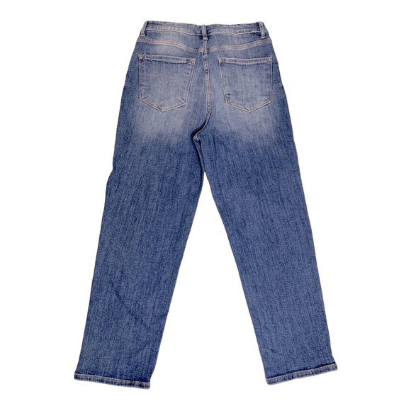 Trendy Ankle Asymmetrical Straight Leg Jeans - Picture 2 of 2